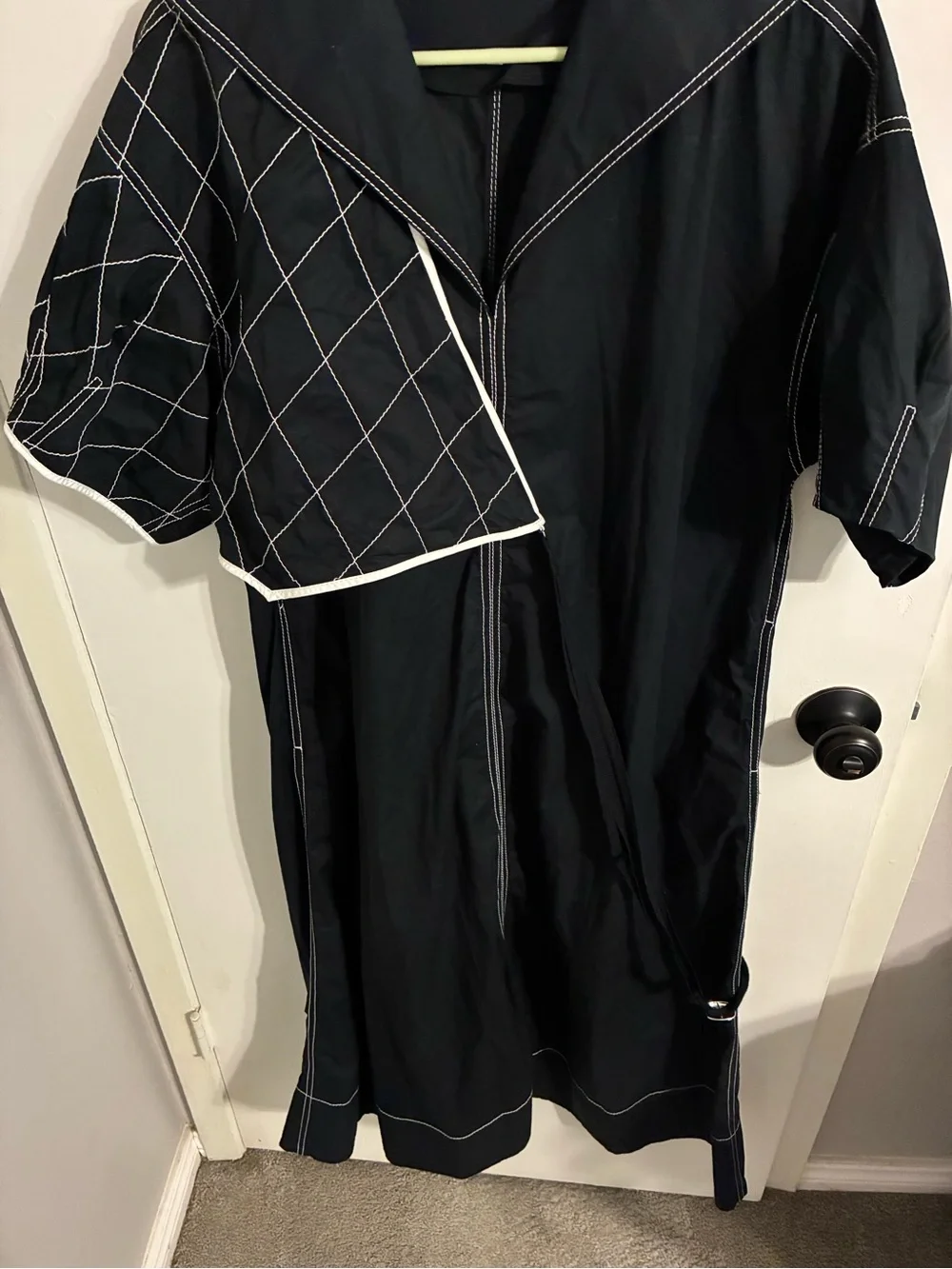 Tory Burch Diamond Topstitch sailor dress